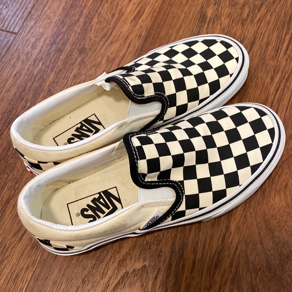 Vans Checkered Slip Ons